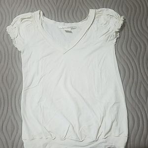 PRE-LOVED Max Studio off white v-neck top